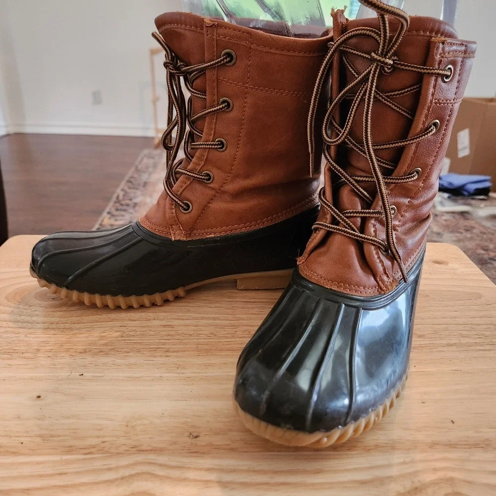 Women's Sporto The Original Duck Boots Arianna Sz 6M Flannel Lined VGC